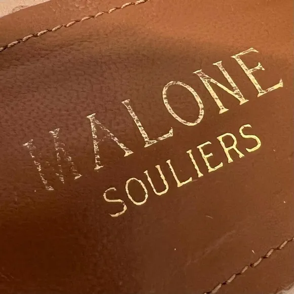 Malone Souliers Leather Pom Pom Colorful Casual Sandals Women’s 38.5
