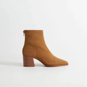 Mango Leather Ankle Boots