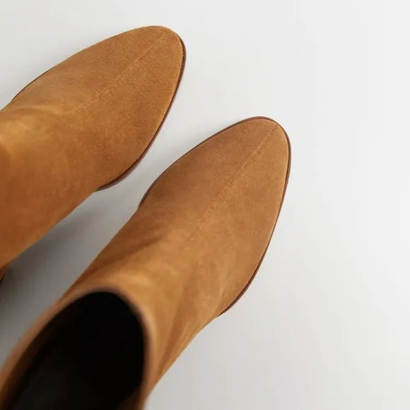 Mango Leather Ankle Boots