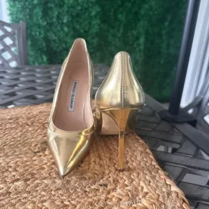 Manolo Blahnik Gold Women's Heels