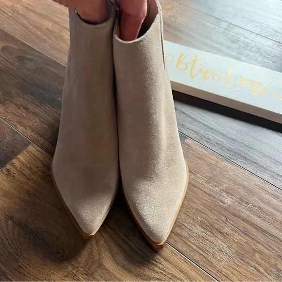 Marc Fisher Oshay Suede Ankle Boots NWT