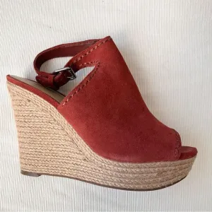 Marc Fisher Womens Sandals Wedges Espadrilles Leather Suede Fashion Casual 9 M