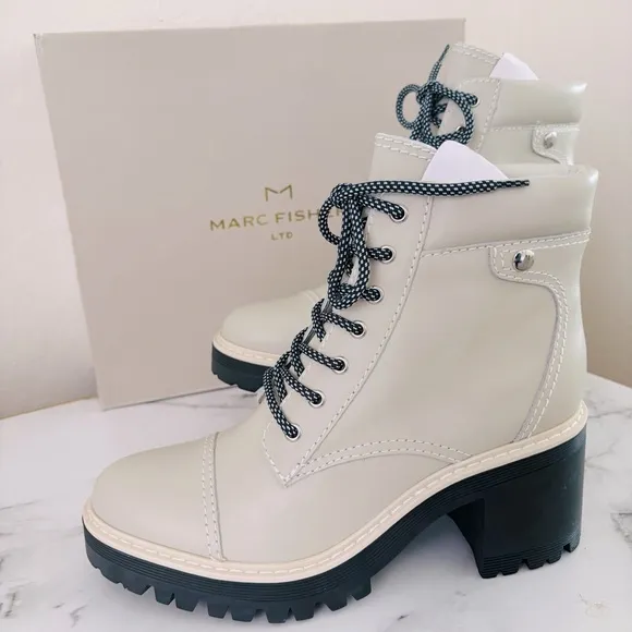 Marc Fisher Women's Wenner Boots NWT Ivory Color