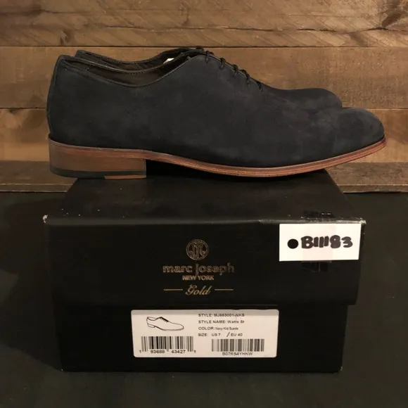 MARC JOSEPH NY Watts St Suede Oxford Dress Shoes