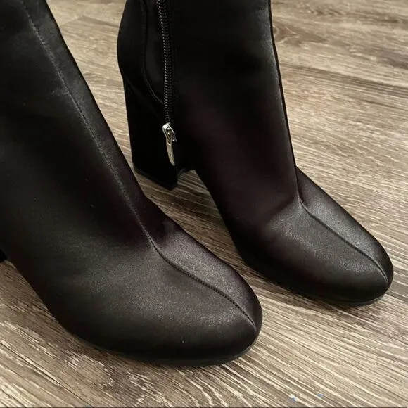Marc fisher satin ankle boots