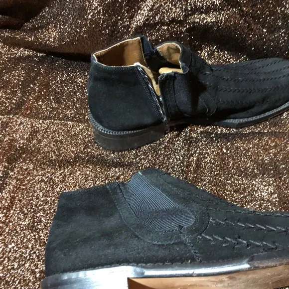 Marco Vicci Premium Vintage Black Suede Ankle Boots Men’s