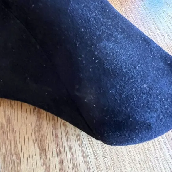 Marni Shoes Black Suede Cone Heel Leather‎ Round Toe 40's Inspire Size 8 38 EU