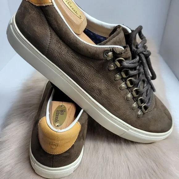 Massimo Dutti Low Top Men's  Brown SuedeSneaker Shoes