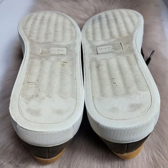 Massimo Dutti Low Top Men's  Brown SuedeSneaker Shoes