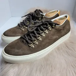 Massimo Dutti Low Top Men's  Brown SuedeSneaker Shoes