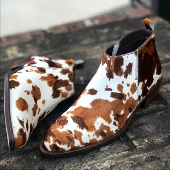 Matisse Orlin Calf Hair Ankle Boots 7.5