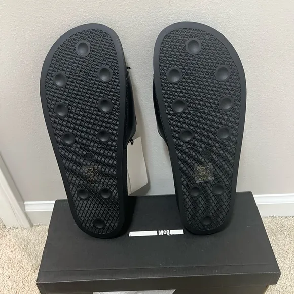 MCQ by Alexander McQueen Logo Slide Sandals
