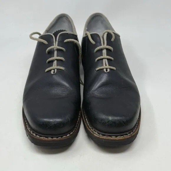 Meindl German Shoes Mens 11 Black Natina Calf Leather Dress Casual Oxford Derby