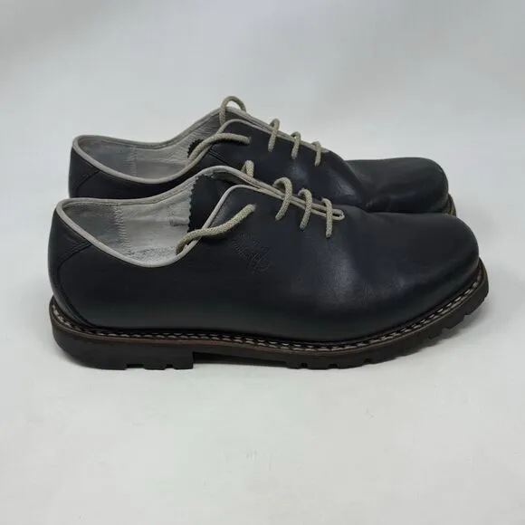 Meindl German Shoes Mens 11 Black Natina Calf Leather Dress Casual Oxford Derby