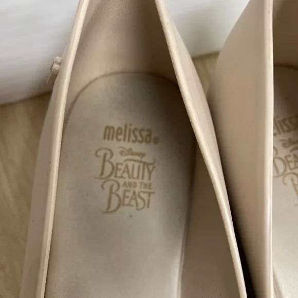Melissa Disney Beauty and the Beast Rose Limited Edition Flats Shoes Womens 8