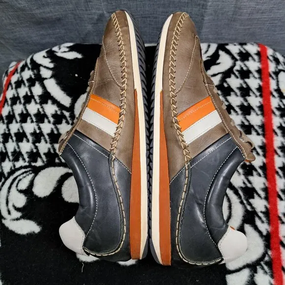Men Pikolinos Fuencarral Leather Lace Up Brown Casual Shoes Sneaker