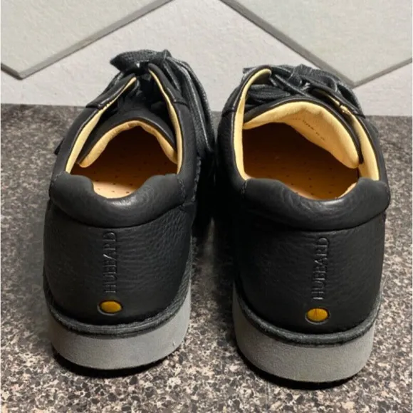 Mens 8 Samuel Hubbard Get-Up Lace-Up Black Leather Shoes Oxford Vibram Soles