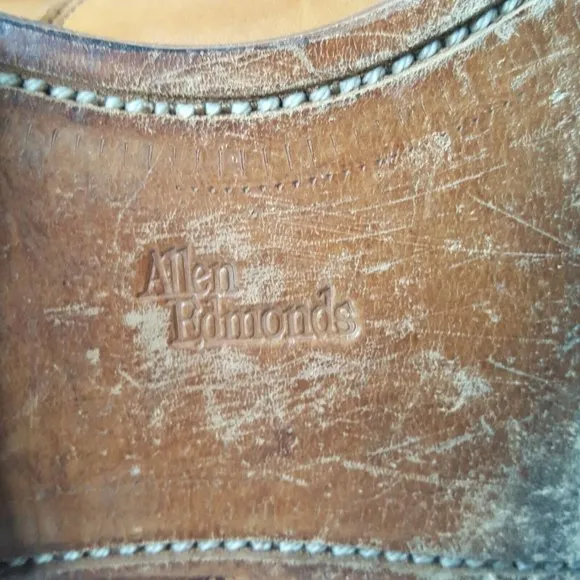 Mens Allen Edmonds Hillcrest Oxfords Dress Shoes Size 10 D Brown Leather