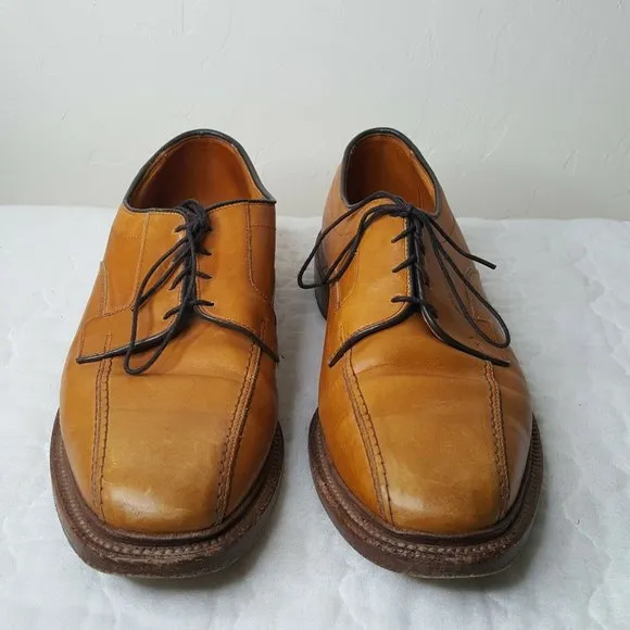Mens Allen Edmonds Hillcrest Oxfords Dress Shoes Size 10 D Brown Leather