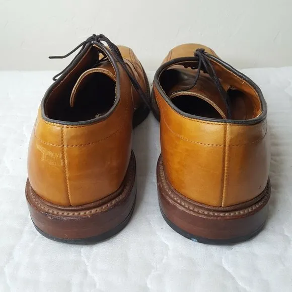 Mens Allen Edmonds Hillcrest Oxfords Dress Shoes Size 10 D Brown Leather