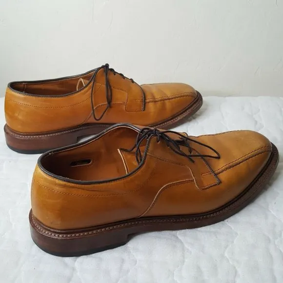 Mens Allen Edmonds Hillcrest Oxfords Dress Shoes Size 10 D Brown Leather