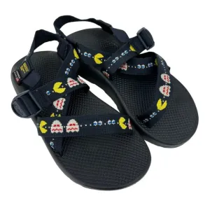 Men's Chaco Z1 Classic Sandals Pac-Man Scaredy Ghost Navy Size 9