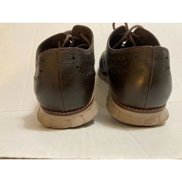 Men’s Cole Haan ZeroGrand Wing Ox Brogue‎ Leather Brown Size 9.5 C25273