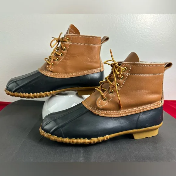 Men's Dexter Duck Leather/Rubber, Fleece-Lined Work/Snow Boots, Sz 9