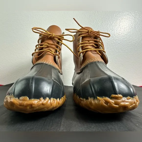 Men's Dexter Duck Leather/Rubber, Fleece-Lined Work/Snow Boots, Sz 9
