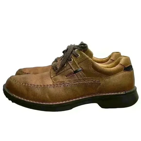 Mens ECCO Original Fusion Leather Lace Shoes EU 43 (US 9.5) Perfect Condition