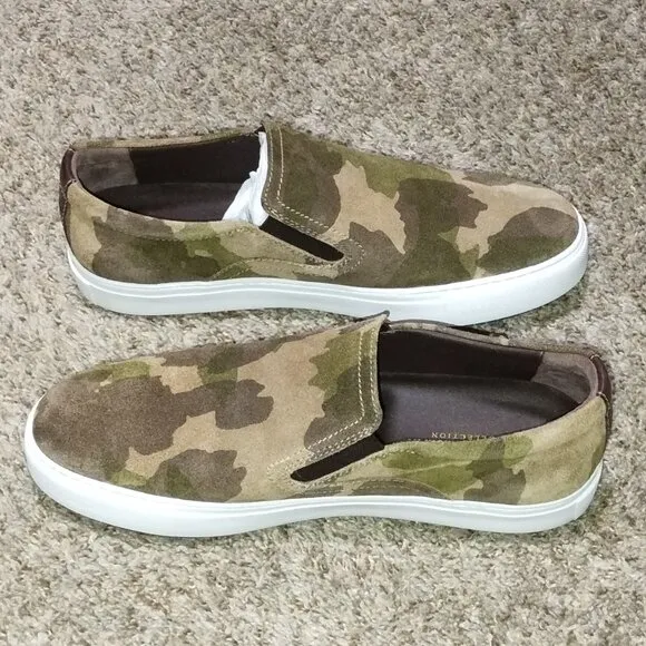 Men's Johnston &amp; Murphy Anson Slip- Camouflage Shoes Size US 10.5 M. NWOB.
