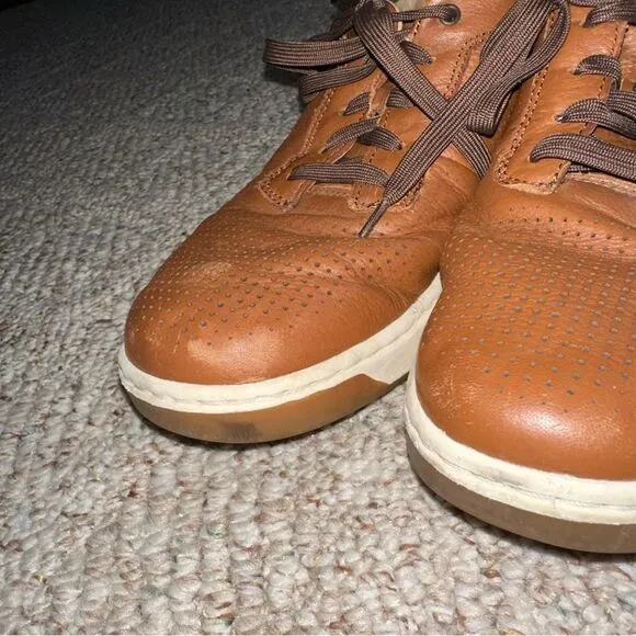 Men’s Johnston &amp; Murphy Tan Leather Shoes Sneakers size 10