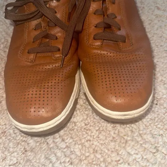 Men’s Johnston &amp; Murphy Tan Leather Shoes Sneakers size 10