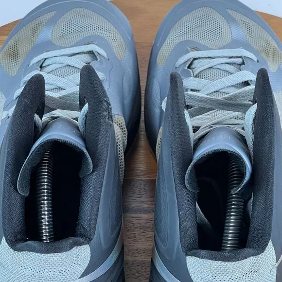 Mens Nike Zoom HyperFuse Gray‎ High Athletic Basketball Shoes Sneakers Size 12 M