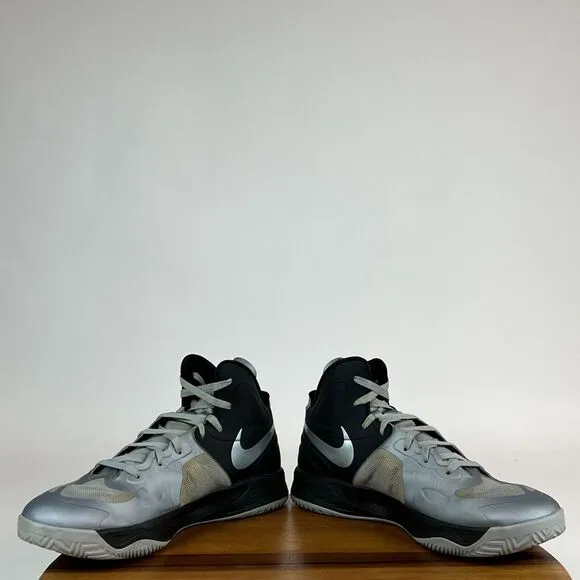 Mens Nike Zoom HyperFuse Gray‎ High Athletic Basketball Shoes Sneakers Size 12 M