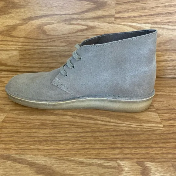 Men's Shoes Clarks Originals DESERT COAL Ankle Boots STONE SUEDE Size 10 M NWT
