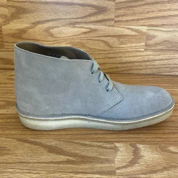 Men's Shoes Clarks Originals DESERT COAL Ankle Boots STONE SUEDE Size 10 M NWT