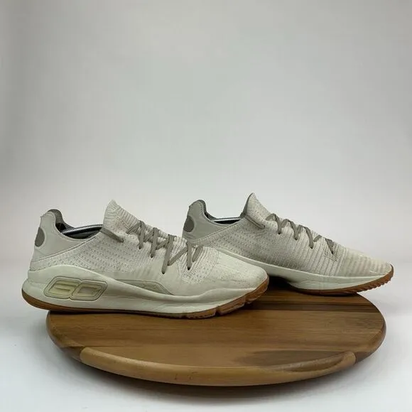 Mens Under Armour Curry 4‎ Low Baja Beige Athletic Sneakers Shoes Size 15 D
