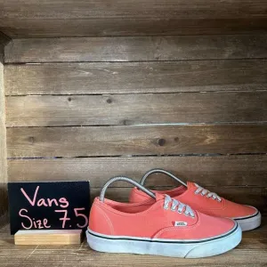 Mens‎ Vans Era Coral Pink Casual Low Skateboarding Sneakers Shoes Size 7.5 D GUC