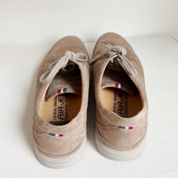 Mephisto air-jet obermaterial thibault taupe suede leather shoes size 9 1/2