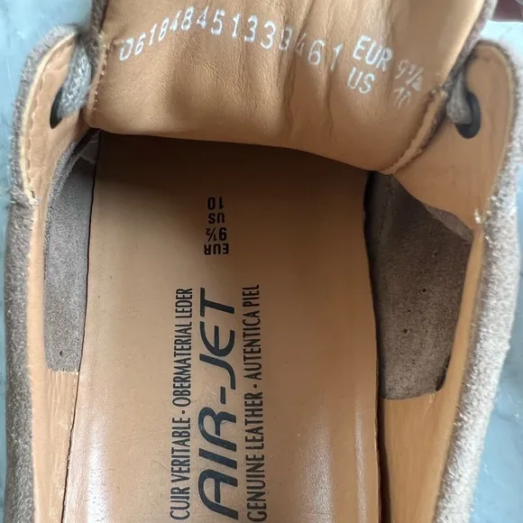 Mephisto air-jet obermaterial thibault taupe suede leather shoes size 9 1/2