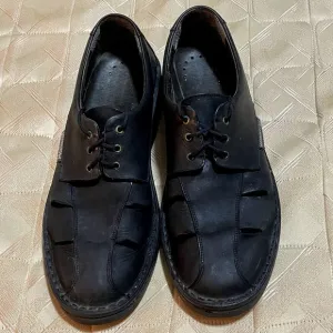 Mephisto Black Leather Shoes 11.5 Men