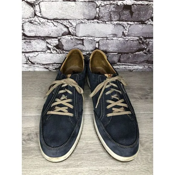 Mephisto Blue Suede Leather Lace Up Comfort Casual Shoes Men Sz 13M US/46EU