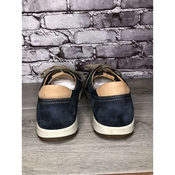 Mephisto Blue Suede Leather Lace Up Comfort Casual Shoes Men Sz 13M US/46EU