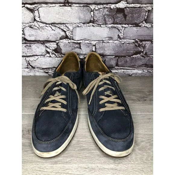 Mephisto Blue Suede Leather Lace Up Comfort Casual Shoes Men Sz 13M US/46EU