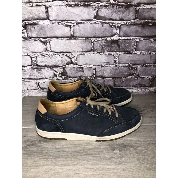 Mephisto Blue Suede Leather Lace Up Comfort Casual Shoes Men Sz 13M US/46EU