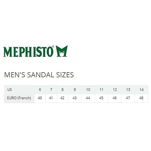 Mephisto Shark Fit Sandals Men's Strappy Leather Comfort Shoes EU 47 US 13