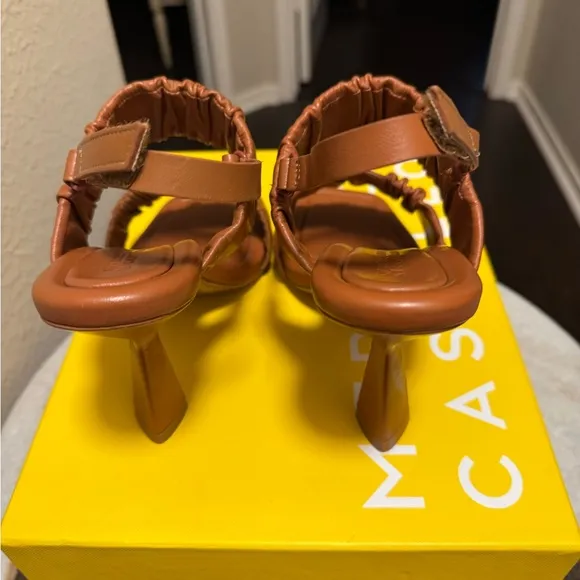 Mercedes Castillo Women's Brown Heeled Sandals, Size 8.5