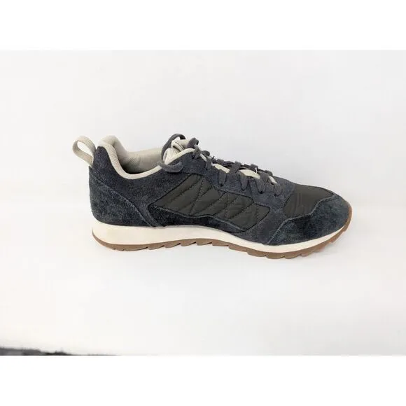 Merrell Alpine Sneaker Men's Size 8.5‎ Suede Leather Shoes Raven Black J004311