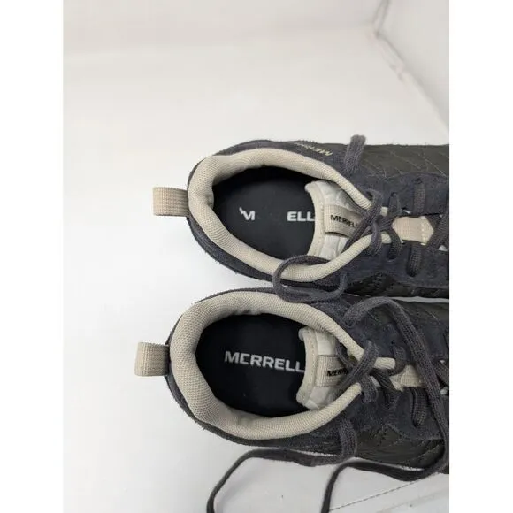 Merrell Alpine Sneaker Men's Size 8.5‎ Suede Leather Shoes Raven Black J004311